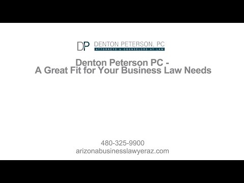 Denton Peterson PC - A Great Fit for Your Business Law Needs
