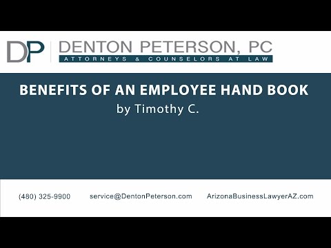 Benefits of an Employee Handbook | Denton Peterson, P.C.