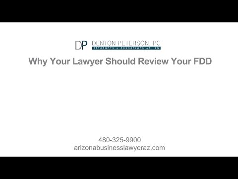 Reasons Your Lawyer Should Review Your FDD | Denton Peterson PC