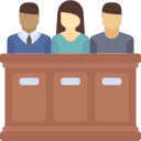 A jury trial is a lawful proceeding where a group of individuals