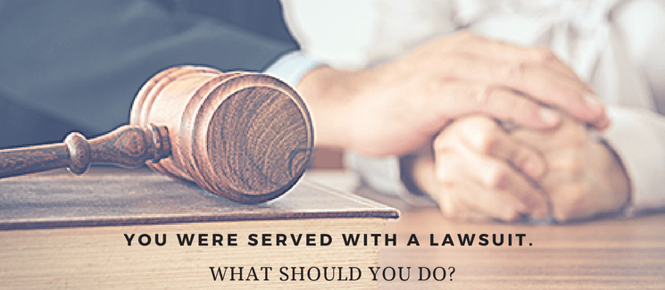 You have been served - what you should do?