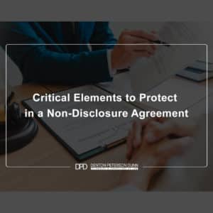 Critical Elements to Protect in a Non-Disclosure Agreement