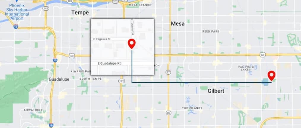 Map Location Of Our Real Estate Law Office In Gilbert